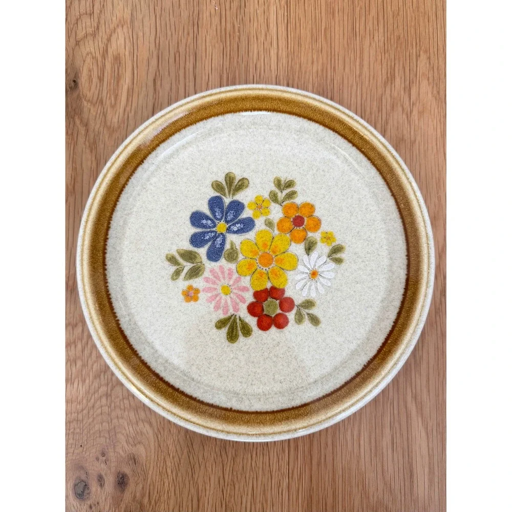 Vtg 2x Mikasa Stone Manor Floribunda 8